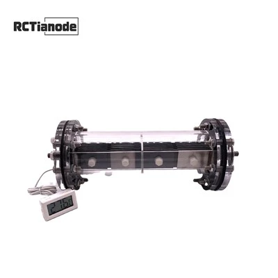 Transparan MMO Titàn Anòd Electrolyzer selil